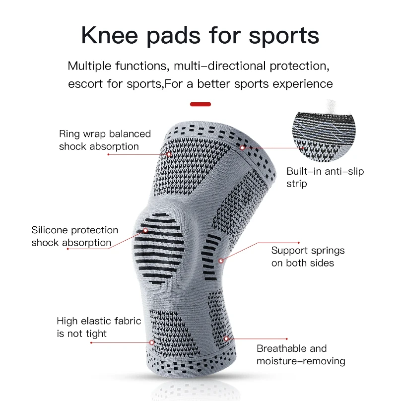 1PC Orthopedic Knee Pad Knee Brace Support Joint Pain Relif Patella Protector Adjustable Sport Kneepad Guard Meniscus Ligament