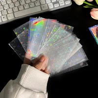 50Pcs/pack INS Toploader Glittery Love Heart Photocard Sleeves Korean Idol Photo Cards Protective Cover Photos Card Protector 2