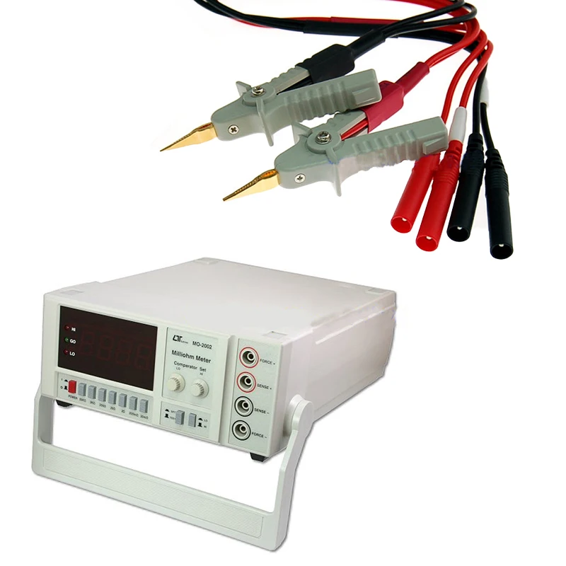 LUTRON MO-2002 MO2002 0.01M-20K Ohm 7 Range Tipe Bangku Miliohm Meter
