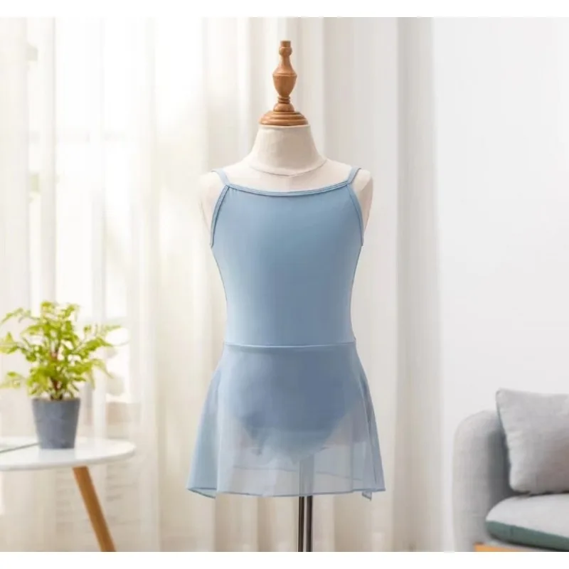 Children's Halter One-piece Dress Dance Dress Summer Girls Test Body One-piece Children's Ballet Chinese Dance Practice