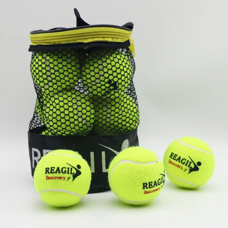 DS12 Tennis Balls High Bounce Practice Training Tennis For Dogs Bite 6.4CM High Flexibility Chemical Fiber Balls 12pcs