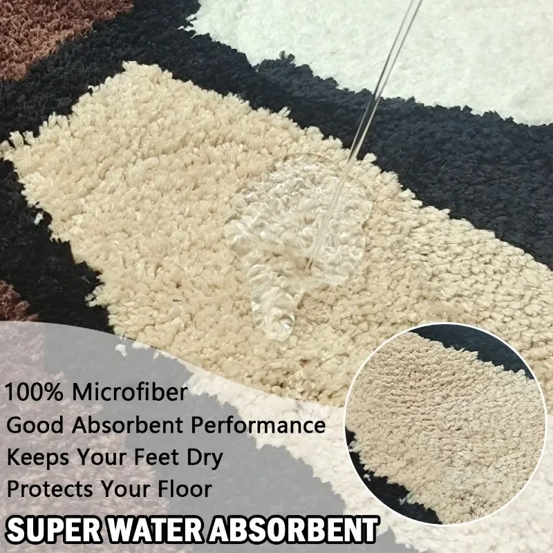 Aesthetic Sunflower Carpet Bathroom Antislip Carpet Cactus Flower Jack Tufted Mat Bedroom Bedside Rug Living Room Decoration Mat 2
