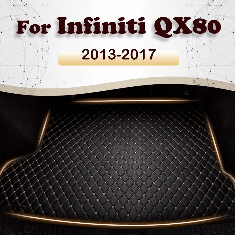 

Коврик для багажника автомобиля Infiniti QX80 2013 2014 2015 2016 2017, пользовательские автомобильные аксессуары, украшение интерьера автомобиля