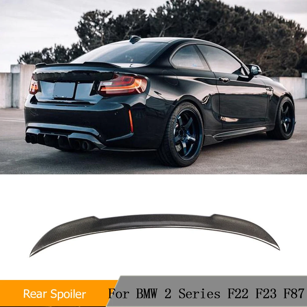 BMW 2 시리즈 F22 F23 M235i M240i F87 M2 M2C 베이스 M 스포츠 2014 - 2019 탄소 섬유 리어 트렁크 스포일러 윙 부트 립테일 립