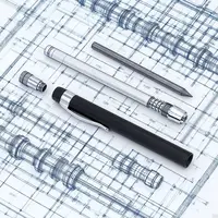 Durable Metal Mechanical Pencil 5.6mm Heavy-Duty Sketch Pencil with Pen Clip Drawing Pencil Sketching 3