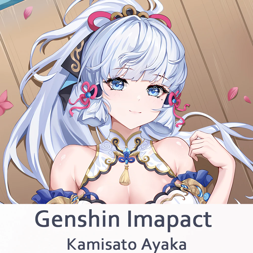 

Подушка для обнимания для косплея Genshin Impact Kamisato Ayaka дакимакура