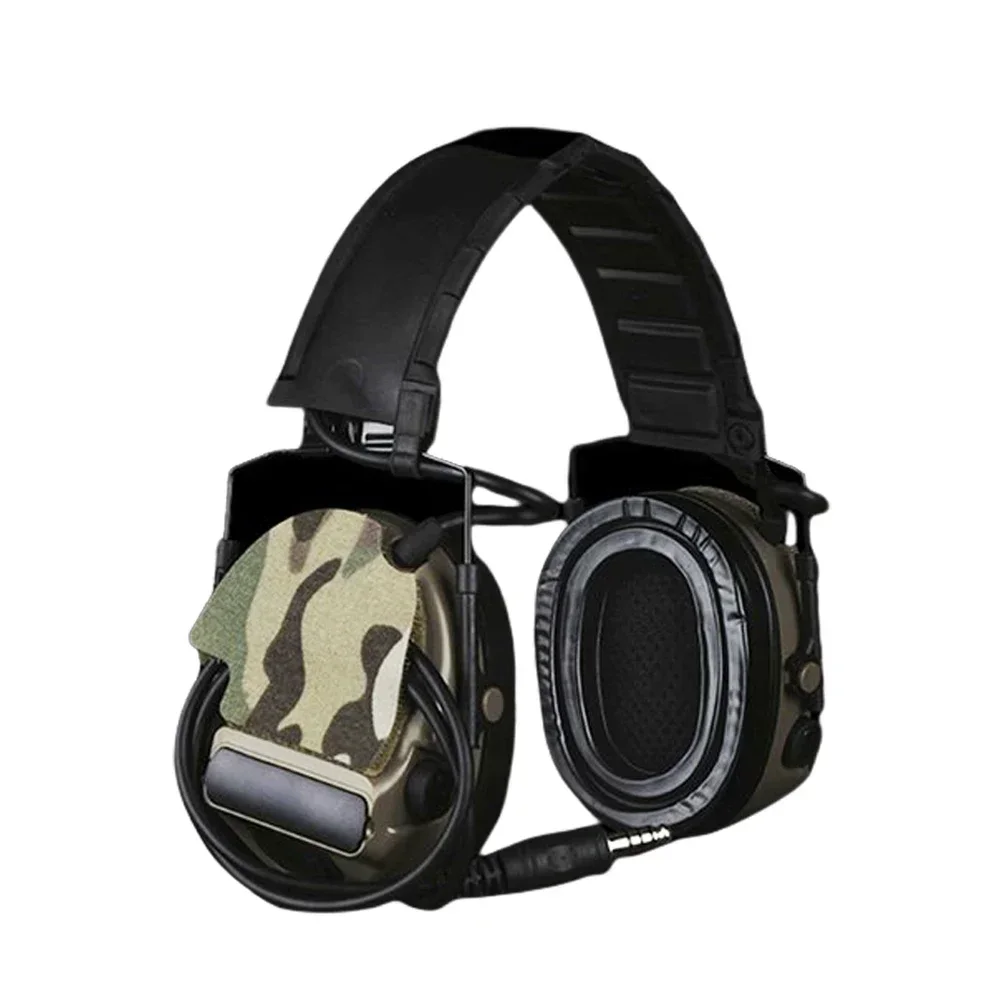 COMTAC Series Headset Sticker Camo Velcro Cable Storage 2-in-1 Magic Patch for ComTac (II/III/V/VI) Hunting Shooting Headphone