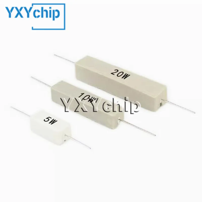 5W 5% Cement Resistor Power Resistance 0.2R 1.8R 2.4R 12R 18R 12K 0.2 1.8 2.4 12 18 Ohm 0R2 1R8 2R4 10pcs