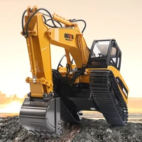 1/14 HUINA RC Remote Control Excavator Truck Car Battery Sound Light 1550 RTR 2.4GHz Outdoor RC Toys Boys Fun Gift TH18047 2