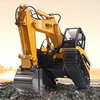 HUINA 1/14 RC Remote Control Excavator Truck Car Battery Sound Light 1550 RTR 2.4GHz Outdoor Toys Boys Fun Gift TH18047 1