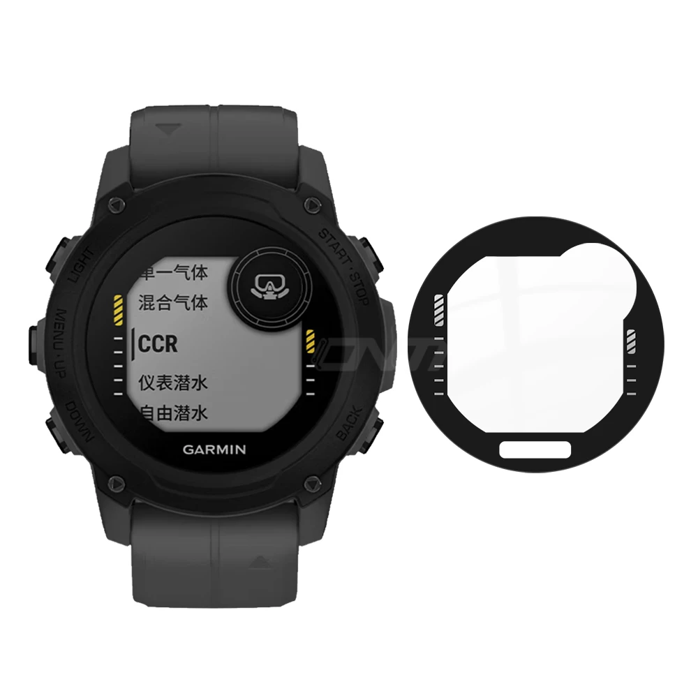 Película protectora 5D para reloj inteligente Garmin Descent G1 / Instinct 2 2S, Protector de pantalla suave para Garmin Descent G1 (no de vidrio)