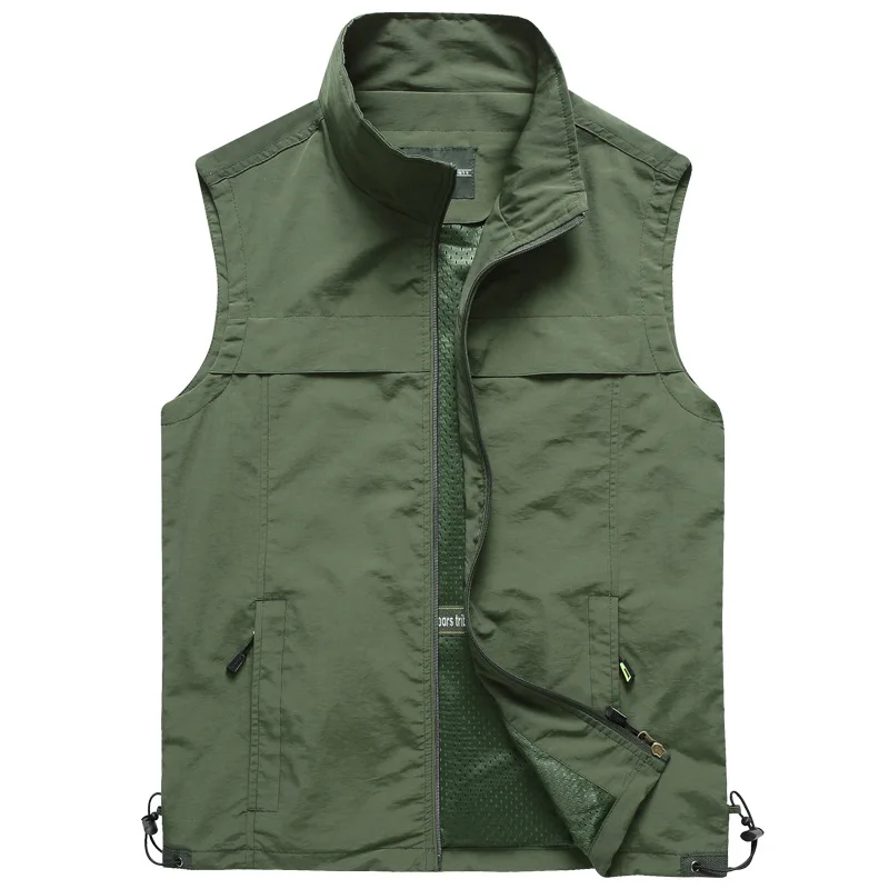 thumbnail image 1 of Chaleco para exteriores 7XL, chaleco de verano para hombre, nuevo chaleco multibolsillo ligero impermeable de malla para fotografía, pesca, Camping, chaqueta sin mangas de carga, 1 of 5