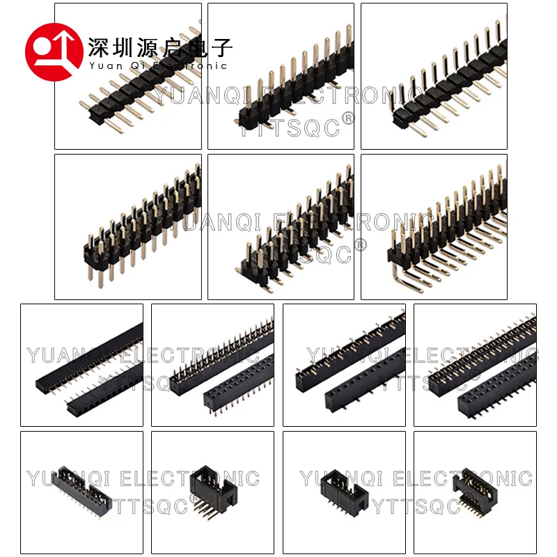 

2024-03-27 1# One lot of Connector PCB Female Pin Header Sensor Crystal Socket Strip Jumper electronics components bom list