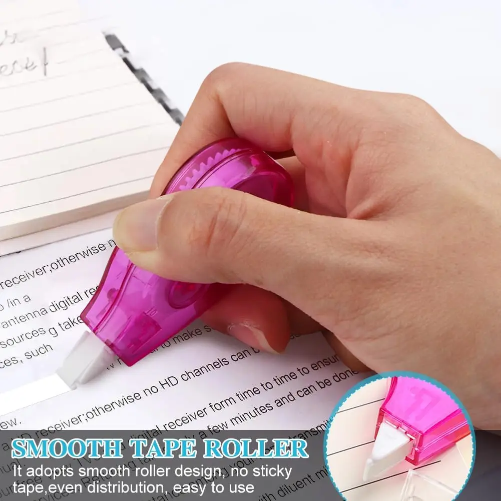 6PCS Tape Corrector Sweet Things for School Kawaii Stationery for School Ribbon Corrector Tape Putty
