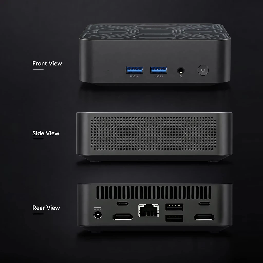 새로운 미니 PC 휴대용 게이머용 16GB RAM 인텔 코어 i3-6006U 미니 컴퓨터 512GB 1TB SSD 1000M 이더넷 게이밍 PC 데스크탑