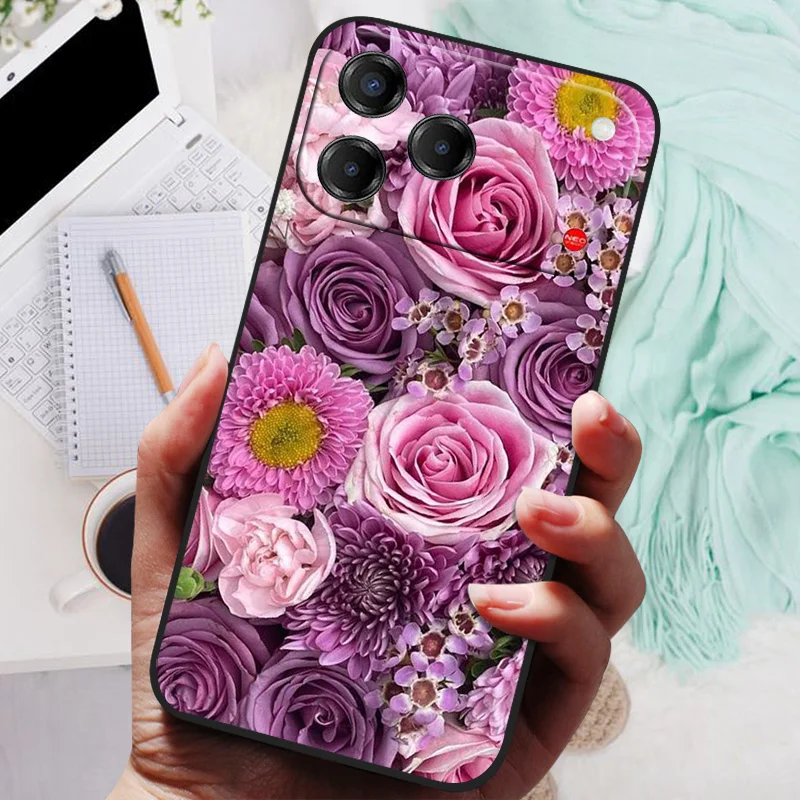 Cat Design Shockproof TPU Silicone Phone Case - Soft Protective Cover with Printing