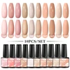 10Pcs/Set Nude Brown Gel Nail Polish Semi Permanent Soak Off UV LED Hybrid Gel Varnishes Autumn Winter Nail Art Gel For Manicure 2