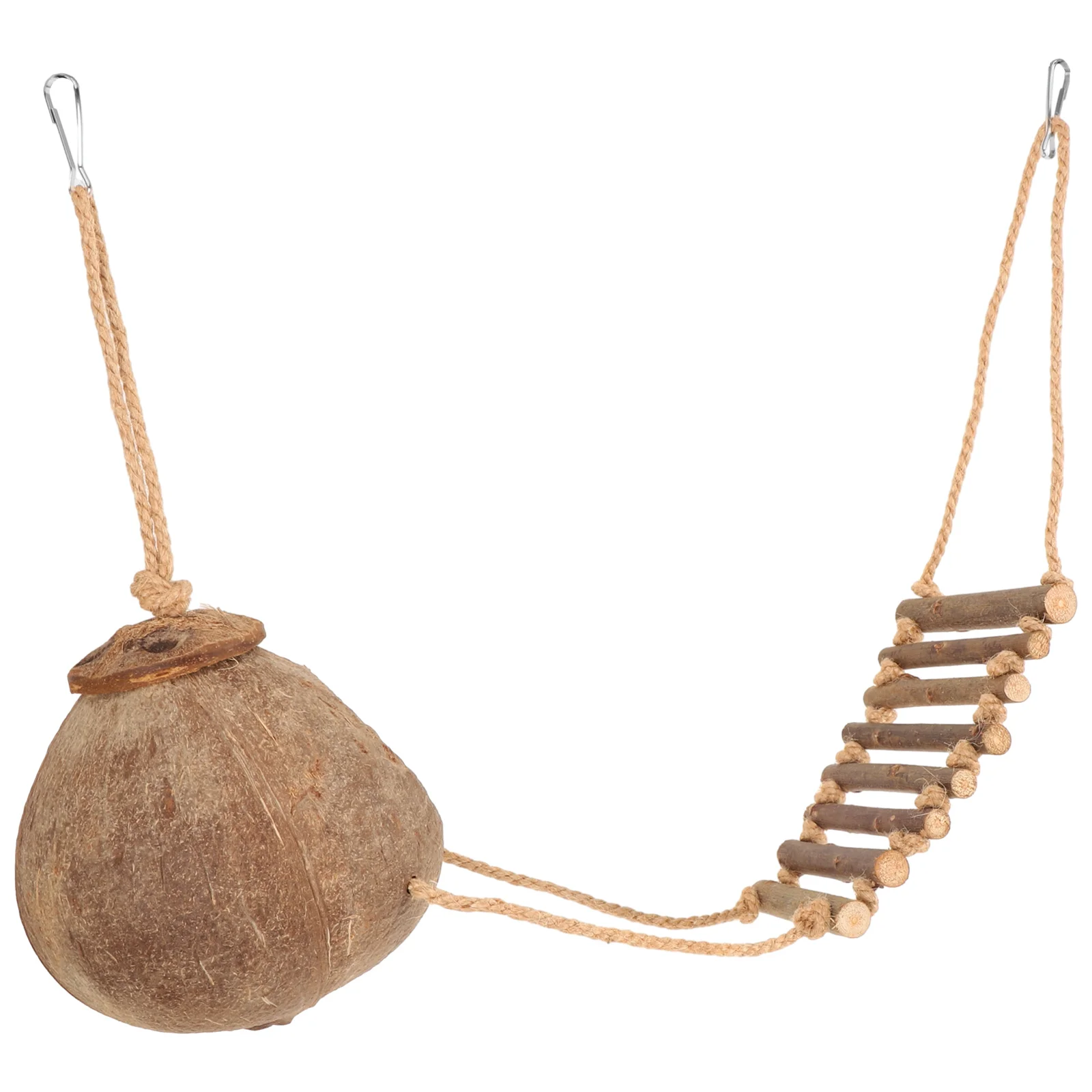 

Reptile Gecko Ladder Hide Hut Husk Tank Accessories House Cave Crested Nesting Bird Hideout Hiding Hideouts Terrarium Lizard