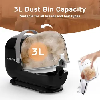 Dog Grooming Vacuum Kit, 7 Pet Grooming Tools, for Shedding Grooming at Home with Low Noise Electric Clipper and Brush 4