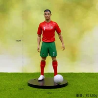 ⁦مجسمات نجوم كرة قدم واقعية مع قاعدة تثبيت للعرض بطول 16 سم | Realistic Football Star Action Figure Collectible Figurine with Base 16cm⁩ - الصورة ⁦5⁩