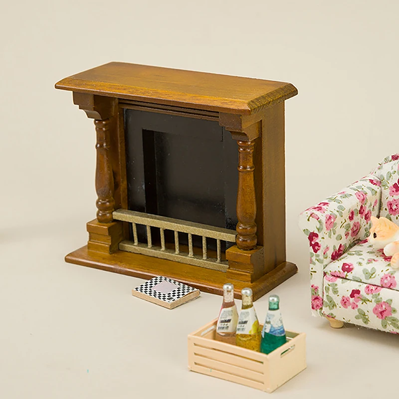 Arredamento In Miniatura Camino Townsquare Miniature Mobili Per Casa Delle Bambole In Miniatura Fai-da-te Villa Moderna In Legno Auto Arredamento Casa Bambole