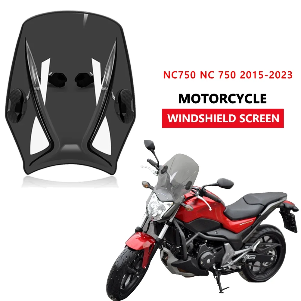 For NC750 NC 750 Wind Deflector New Universal Motorcycle Windscreen Windshield Covers Screen Motorbikes Deflector Larg_voghion.com