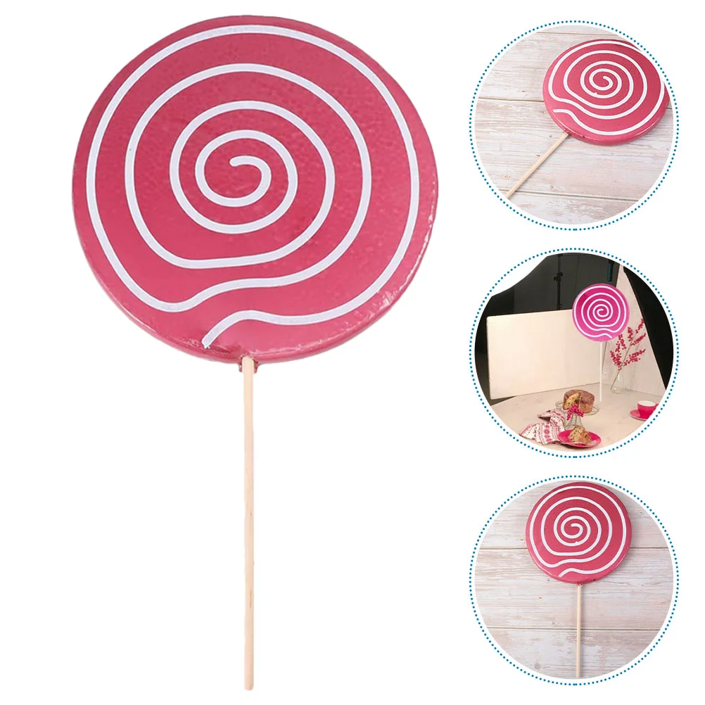 

2/3pcs Simulated Lollipop Prop Fake Lollipop Model Large Candy Ornament Wedding Festival Party Decoration