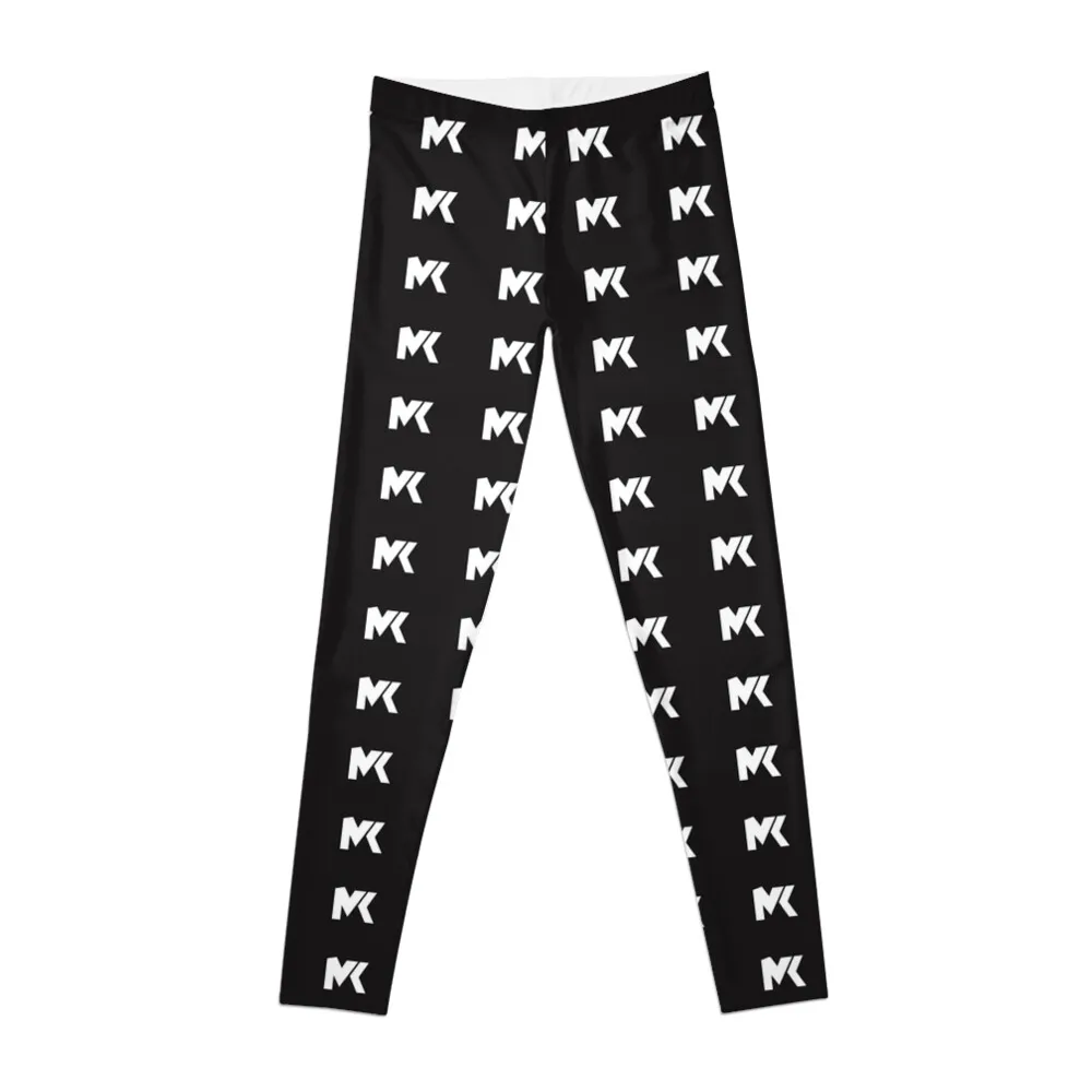

White MK Logo Leggings sports woman gym sports shirts gym gym clothing Womens Leggings