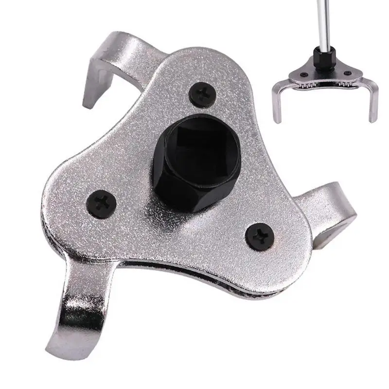 Oil Filter Wrench Adjustable 3 Leg Oil Filter Wrench Remover Black