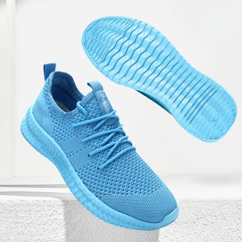 Damyuan Women's Sneaker New Fashion Breathable Trainers Comfortable Sneakers Mesh Lace Up Women's Tennis Footwear