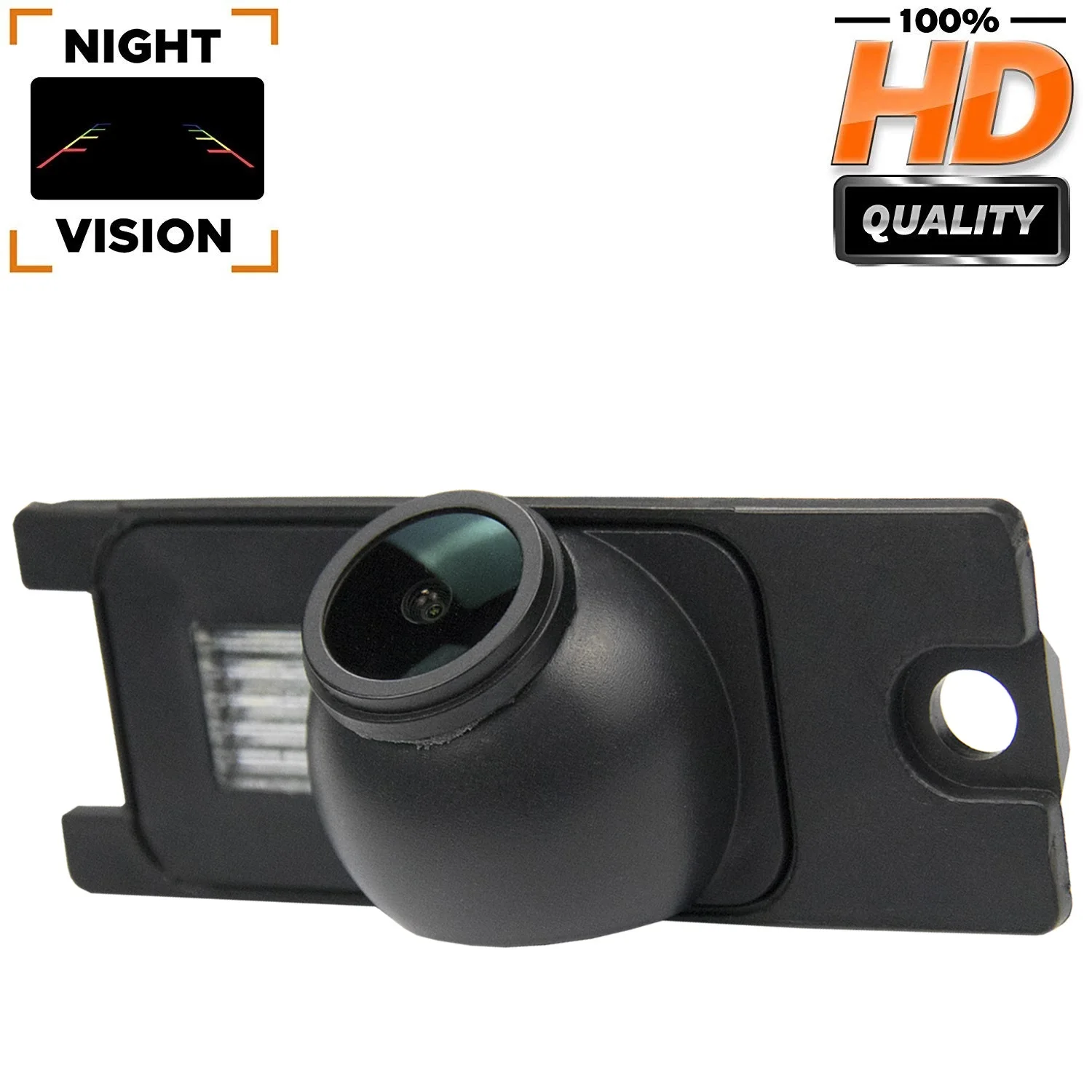 HD 1280*720p Plate Light License Rear View Camera for Volvo S40 S60 S80