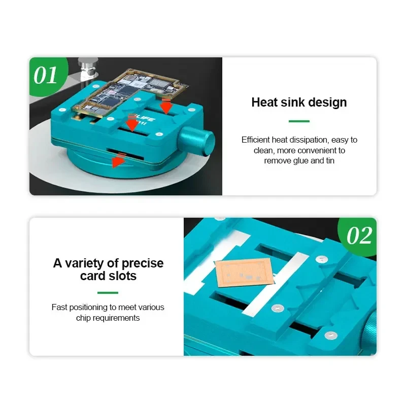 RELIFE RL-601I Mini Multi-function Repair Rotating Fixture Mobile Phone Motherboard Chip PCB BGA Repair Fixed Bracket Tool