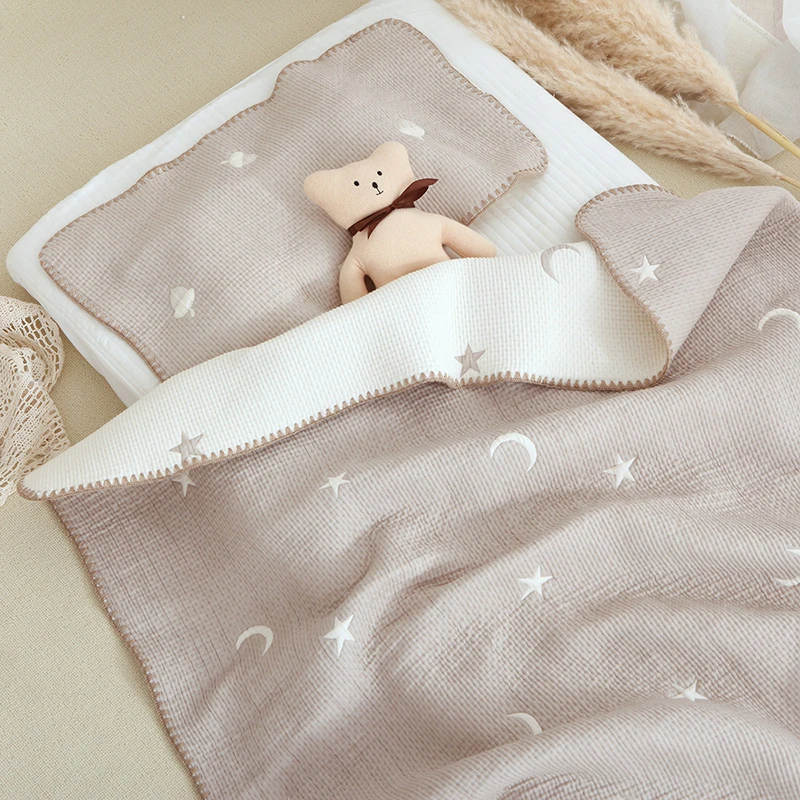 Autumn Baby Blanket Infant Bear Moon Star