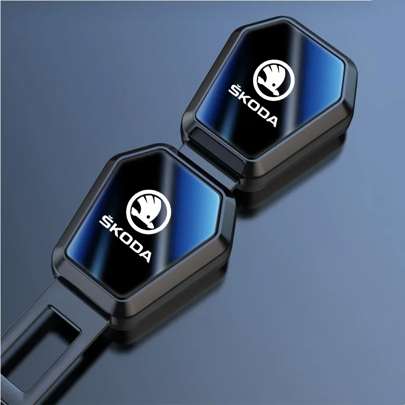 Car Safety Belt Extension Plug Buckle Seatbelt Clip Adjustable Extender For Skoda Octavia 2 3 Fabia Superb Rapid Kodiaq Karoq