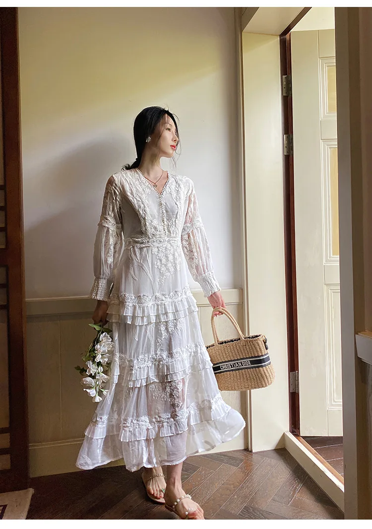 SLEEPING GIPSY 疲れ lace midi dressアパルトモン