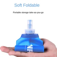 500ml Water Bottle TPU Folding Soft Flask Sport Water Bottle Bag Collapsible Water Bottle Running Camping Hiking 2