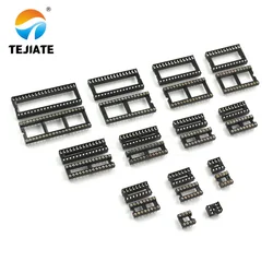 Set of 10 Multi - Pin IC Sockets - Assorted Sizes and Configurations - 24P (2.54MM circular hole)