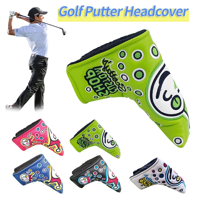 PU Golf Putter Headcover Sticker Buckle Golf Club Protective Cover Durable Universal Anti-Collision Pressure Outdoor Accessories 1