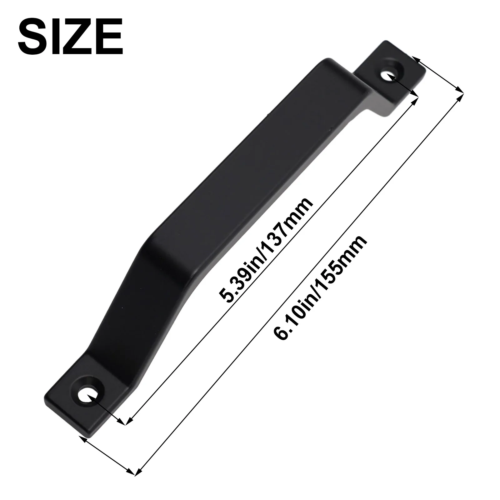 Description Picture 6 of itemSliding Barn Door Handle Black Iron Sliding Push Pulls Gate Shed Garage Cabinet Wood Door Handle Alloy Furniture Hardware