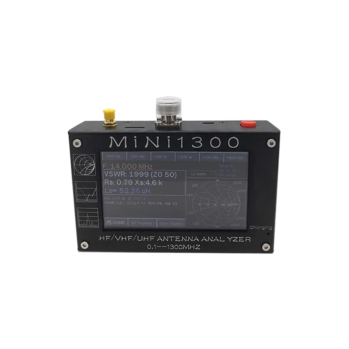 Mini 1300 Vector Network Analyzer Portable Standing Wave RF Multimeter 1.3G Multifunction Vector Antenna Analyzer