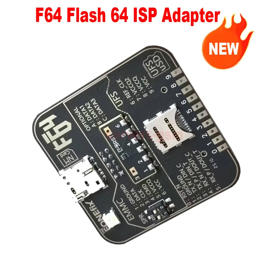 2026 최신 F64 박스/플래시 64 라이트 세트+UFS/EMMC FPC V2 플렉스 케이블 +플래시 64 BGA ISP 보드