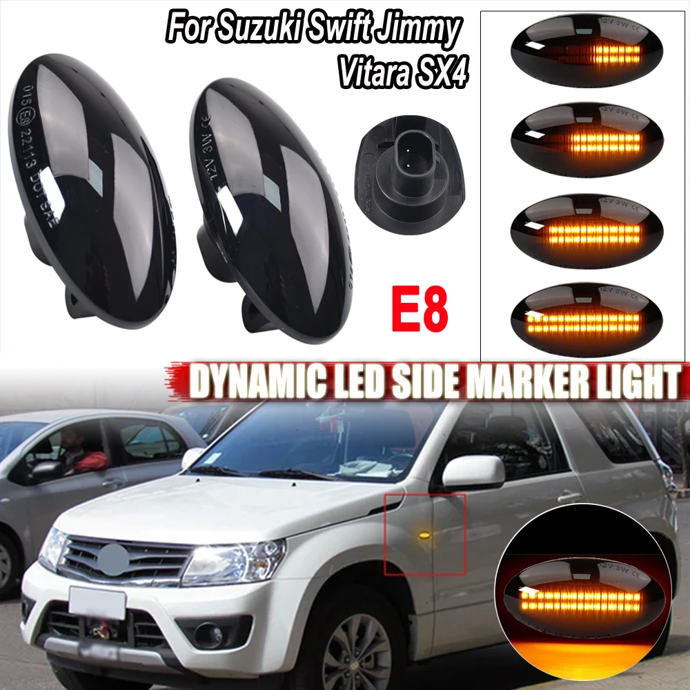 Ű Ʈ  Ÿ  SX4 ÷ XL7 ׷ Ÿ    2pcs ̳ LED ̵ Ŀ  ñ׳ Ʈ ε 