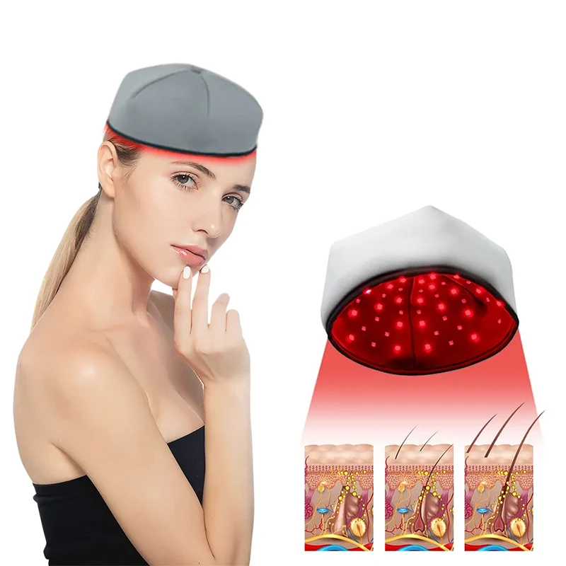 2025 Red Light Therapy Cap for Hair Regrowth Infrared Light Therapy For Thinning Hair Comb LED Hat Prevent Hair Loss Led Helmet