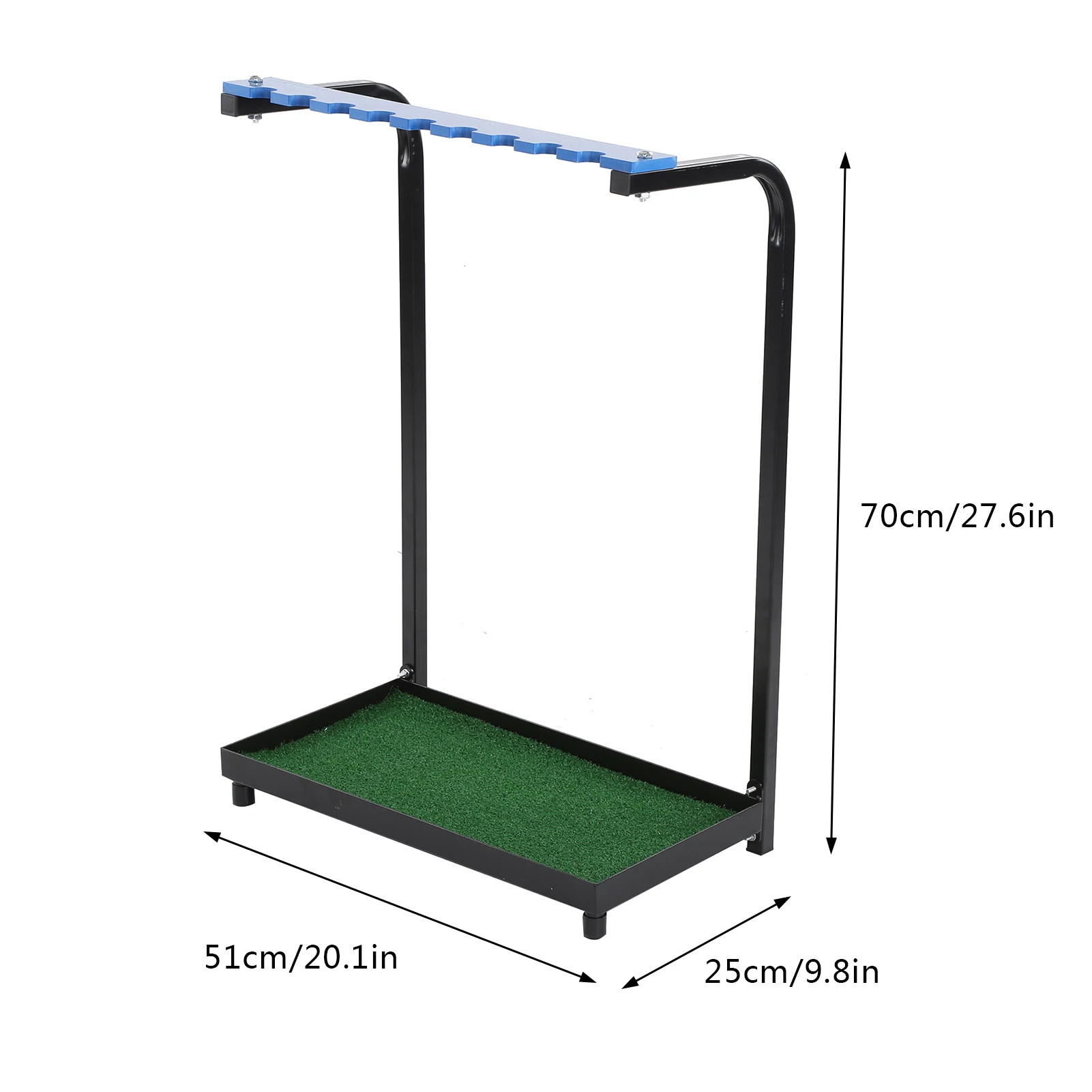 9 Holes Golf Club Steel Storage Rack Holder Putter Display Shelf Stand Golf Tool Golf Putter Shelf Organizers Training Aids