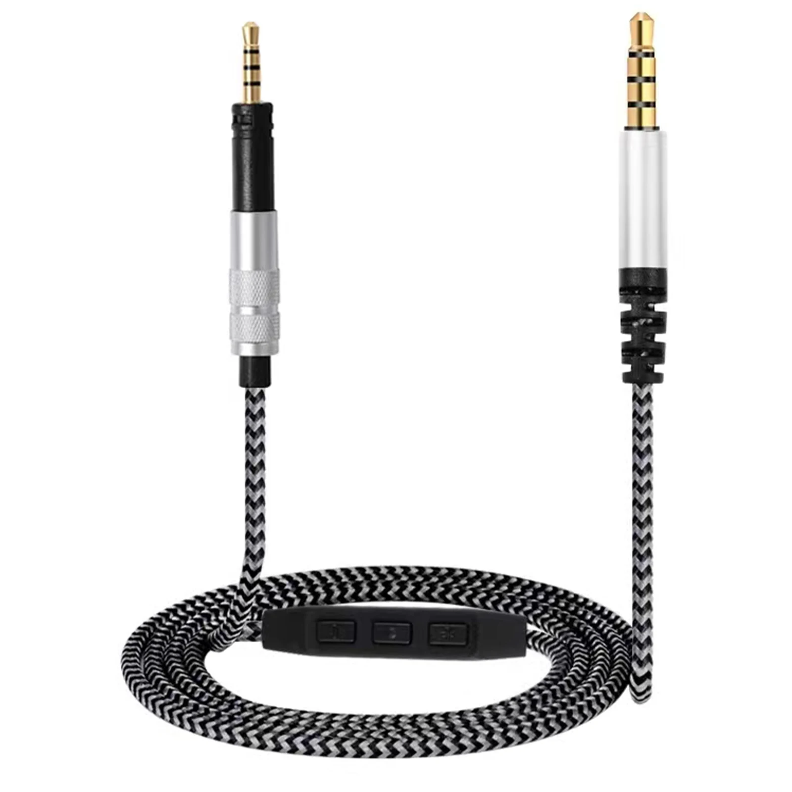 

Сменный кабель для наушников Sennheiser HD598 HD558 HD518, провод для наушников с микрофоном и дистанционным управлением громкостью 1,4 м, аудиошнур