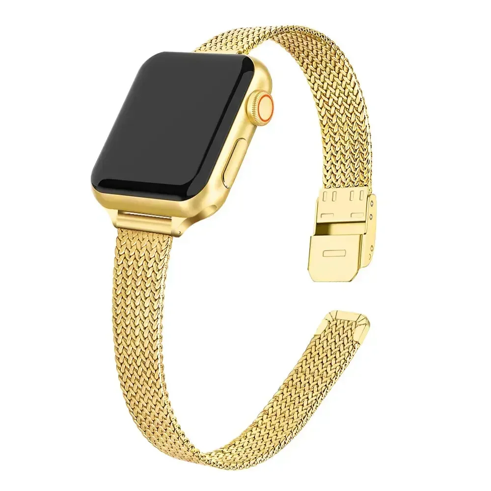 Elegant Slim Stainless Steel Milanese Watch Band Strap