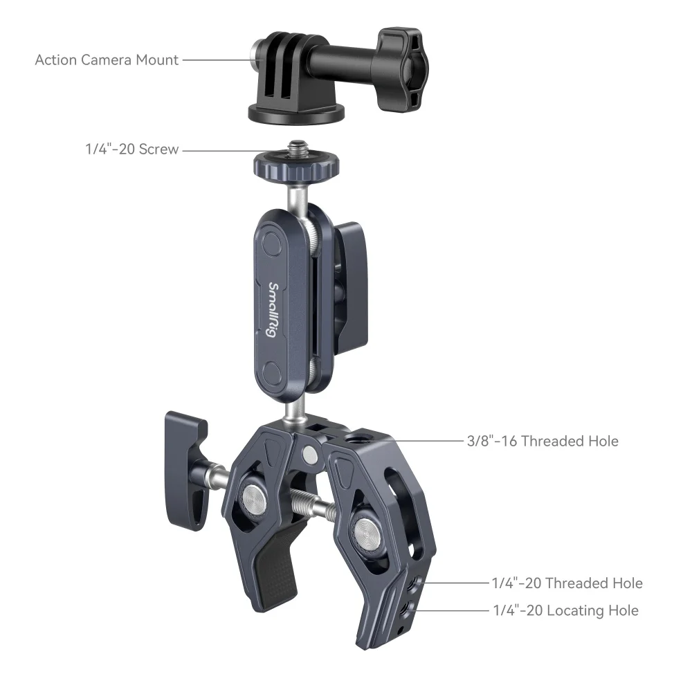 SmallRig Adjustable Camera Monitor Holder with Swivel and Tilt Features and ARRI-Style Mount