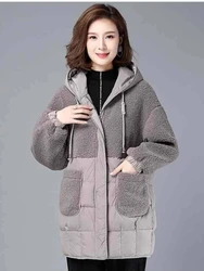 Korean Fashion Women's Winter Jackets Parka Hooded Thermal Jacket 2022 Winter New Thick Warm Cotton Coat Winter Female Outwear
