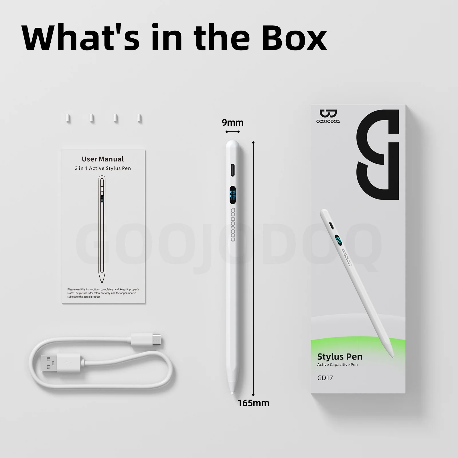 Goojodoq GD17 Stylus Pen Dual System For iPad and Android