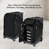 ZUCA Travel Cases for Artists and Professionals - Makeup Case with 5 Vinyl Utility Pouches, Travel Cover, 41" Telescoping Handle 2